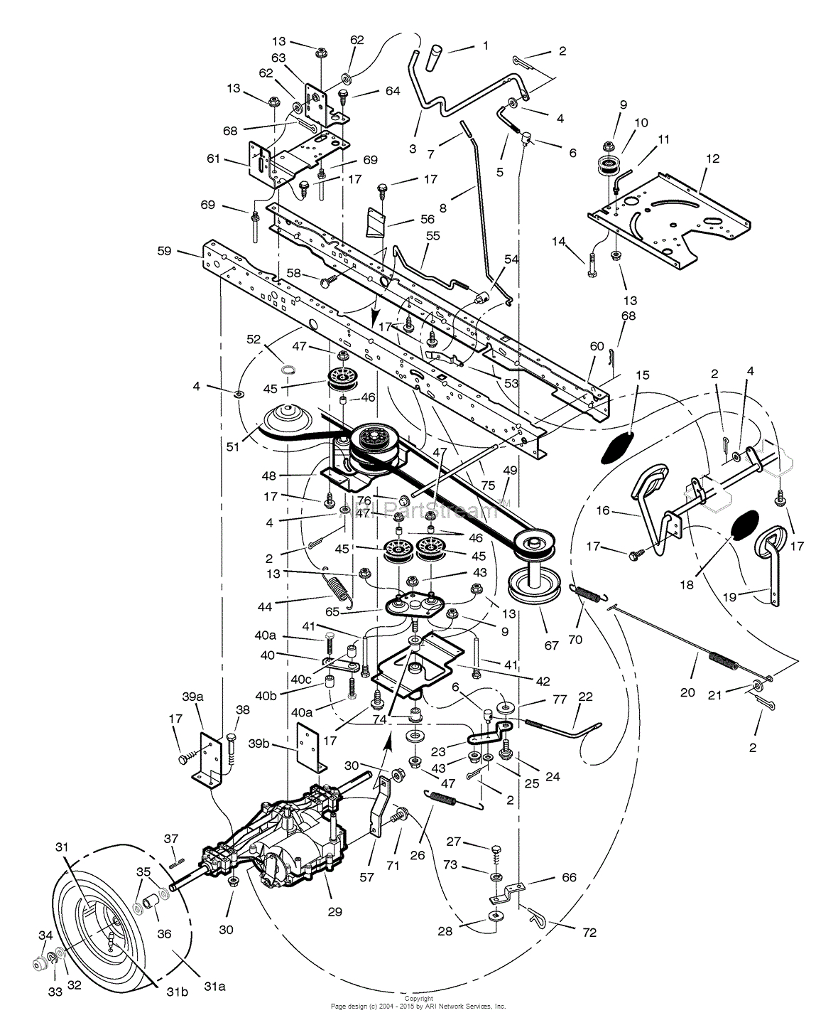 33 Craftsman Riding Lawn Mower Drive Belt Diagram Wiring Diagram Database