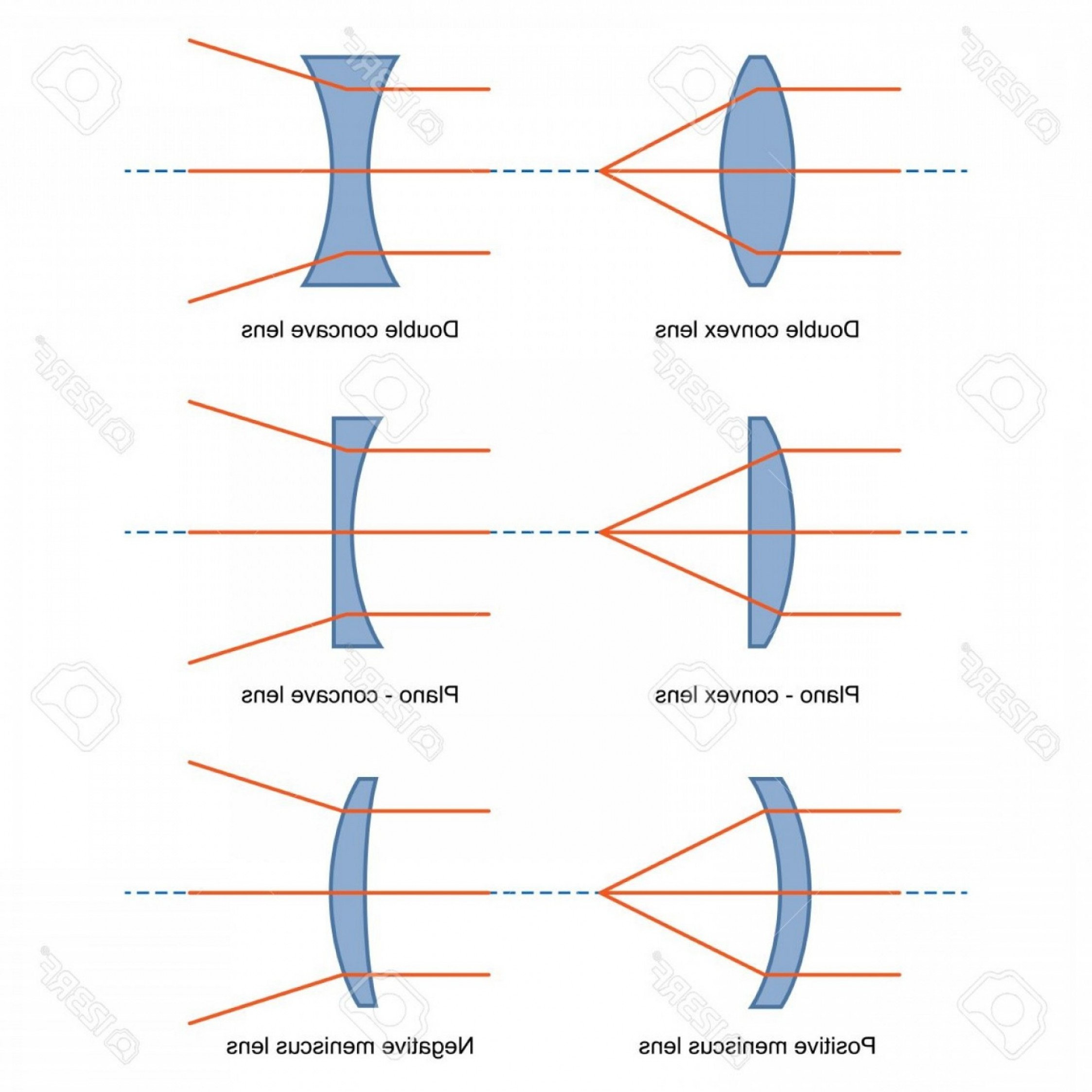 Ray Diagrams For Lenses Photostock Vector Ray Diagrams For Lenses Vector Handandbeak