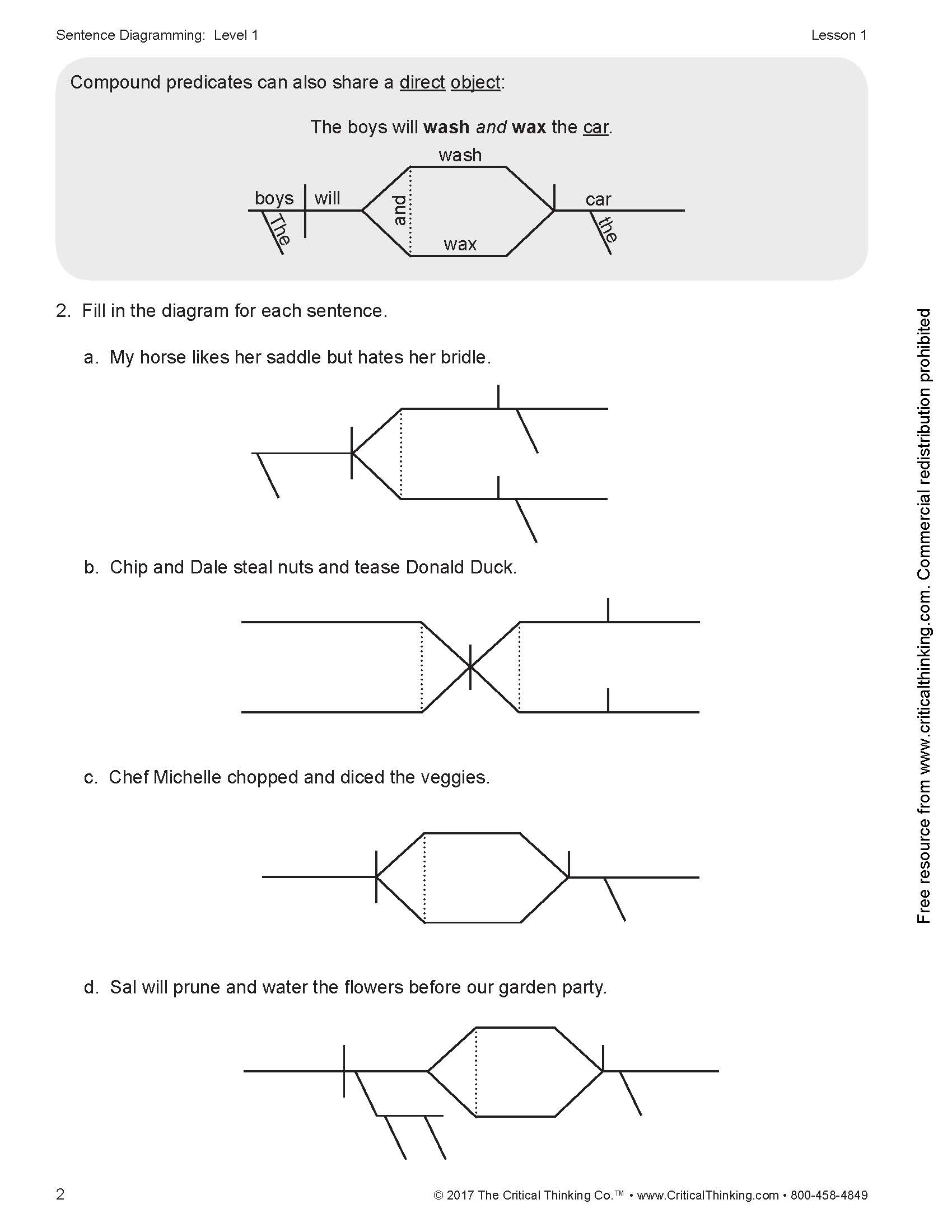 Sentence Diagramming Practice Exatin info