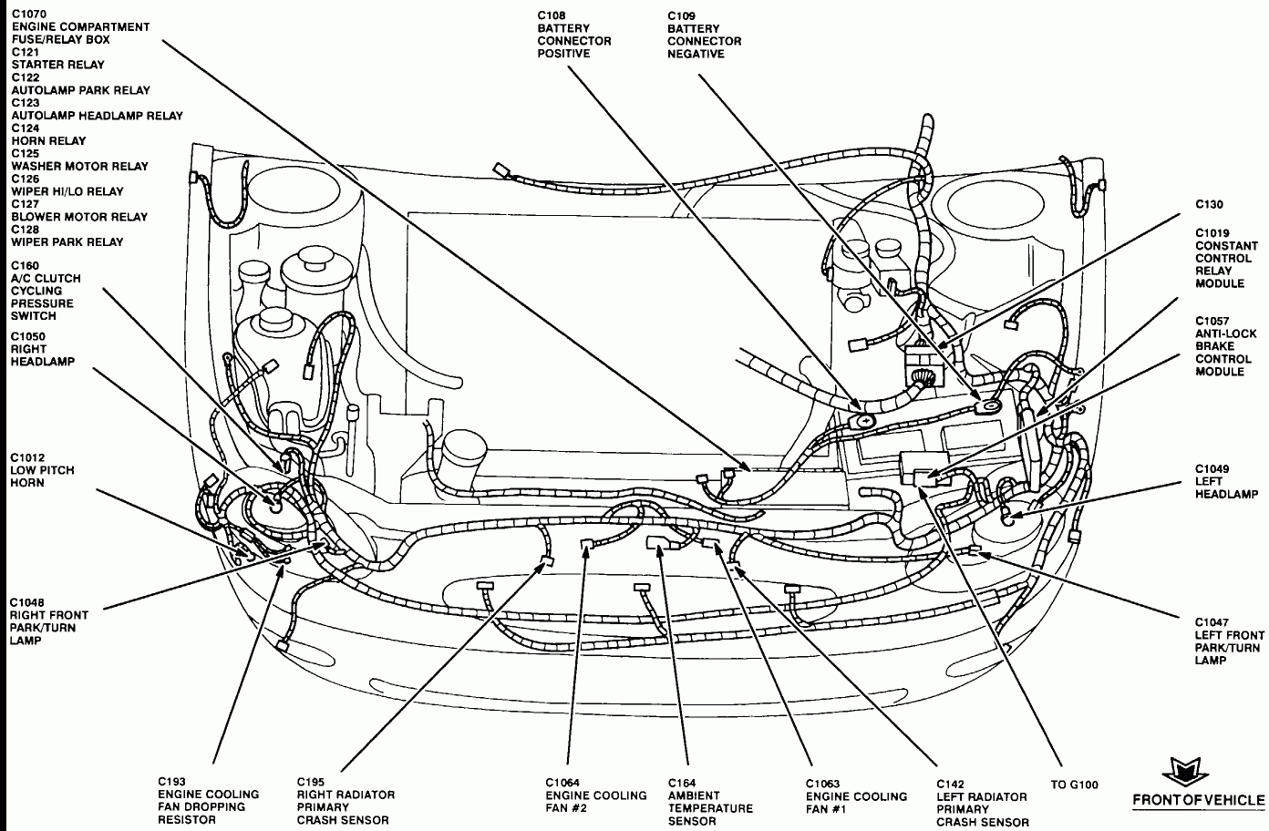 2001 Ford Taurus Belt Diagram Ford Taurus Diagram Wiring Diagrams Interval