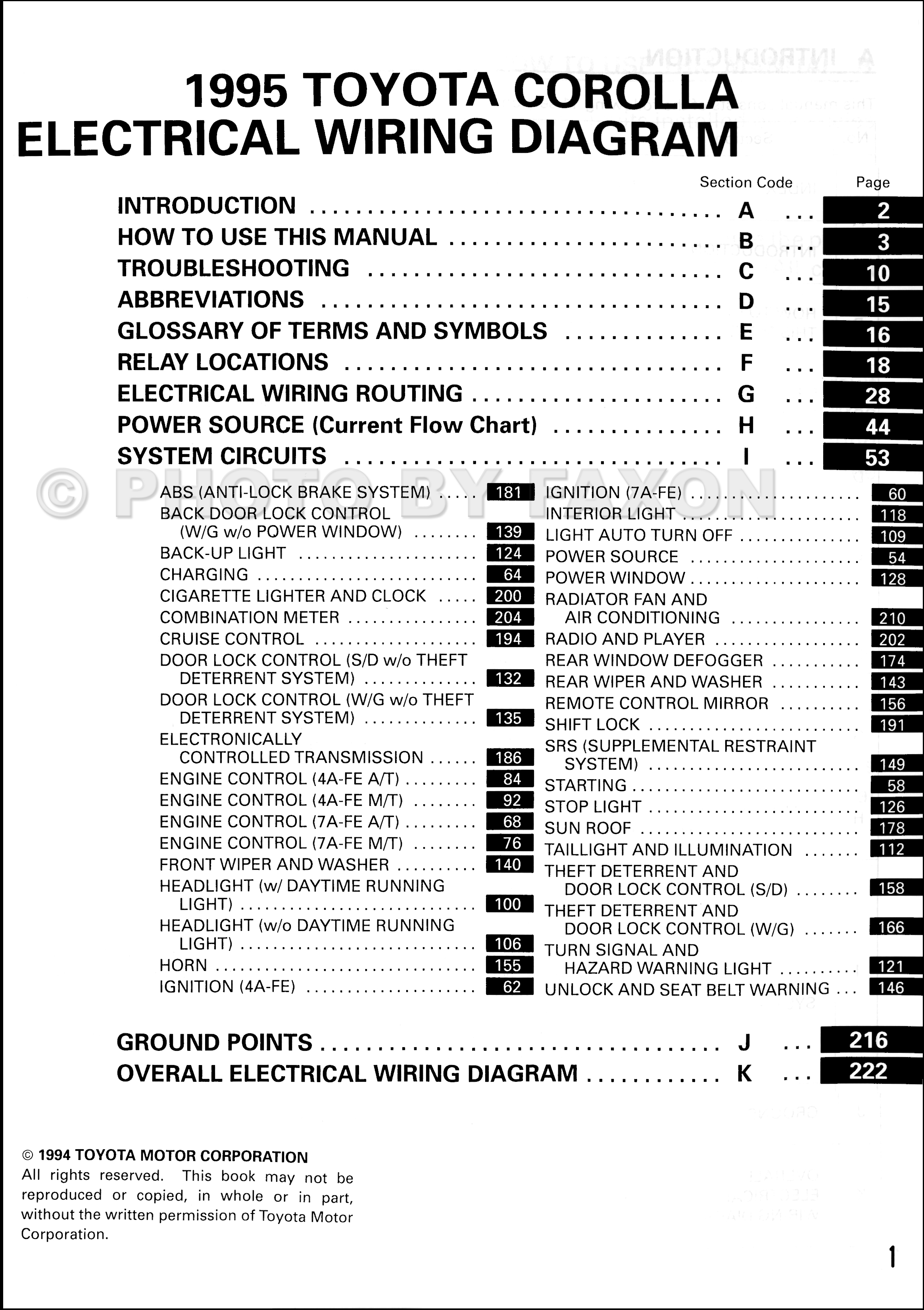 2003 Toyota Corolla Fuse Box Diagram Wiring Diagram For 2000 Toyota Corolla Wiring Diagram Web