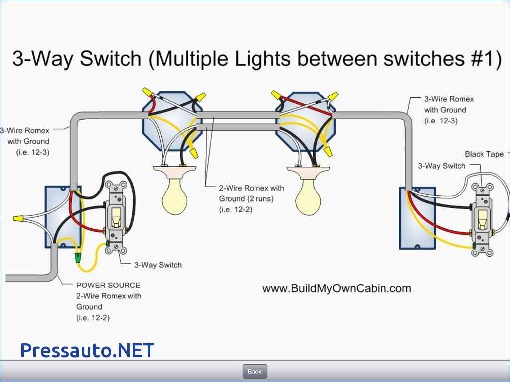 3 Way Switch Diagram Wiring Two Switches Two Lights Power From Plug Circuit2switch2