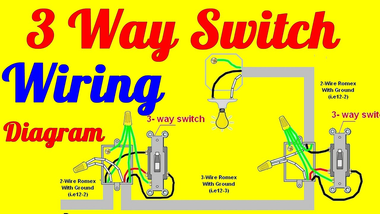 3 Way Switch Wiring Diagram 3 Way Switch Wiring Diagrams How To Install
