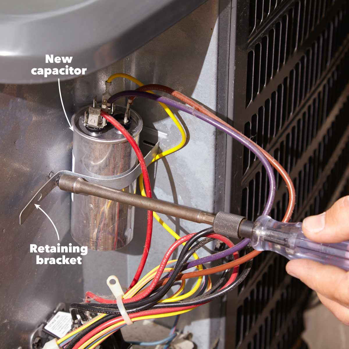 Ac Capacitor Wiring Diagram Air Conditioner Dual Capacitor Wiring Wiring Diagram Information