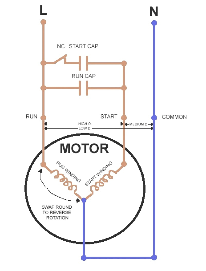 Ac Capacitor Wiring Diagram Motor Capacitor Wiring Wiring Diagrams Show
