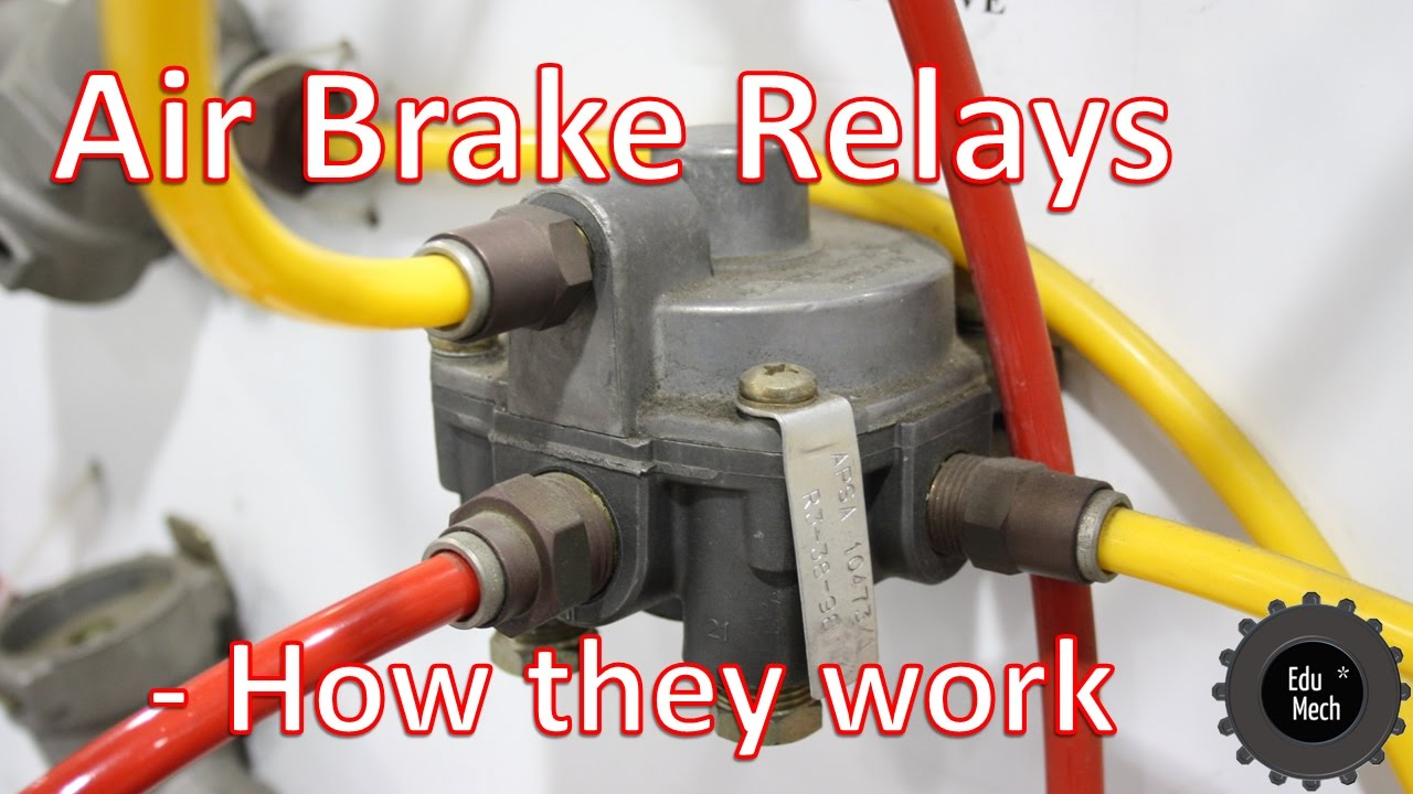 Air Brake Foot Valve Diagram Air Brake Relay How It Works Air Braking Systems And Commercial Vehicles