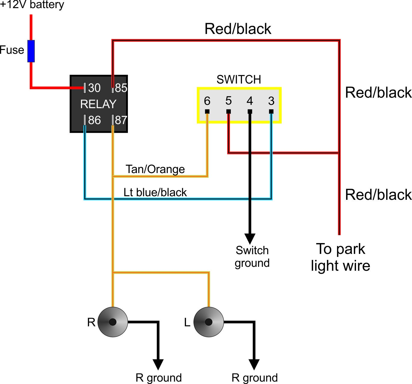 Automotive Relay Diagram Automotive Relay Wiring Diagram Ford Wiring Diagram Section