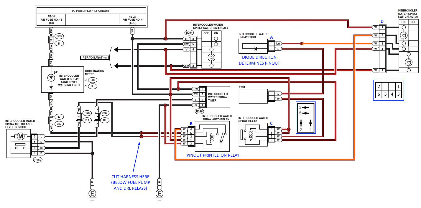 Automotive Relay Diagram Here Is The Sti Diagram Showing These Wires Wiring Diagram Img