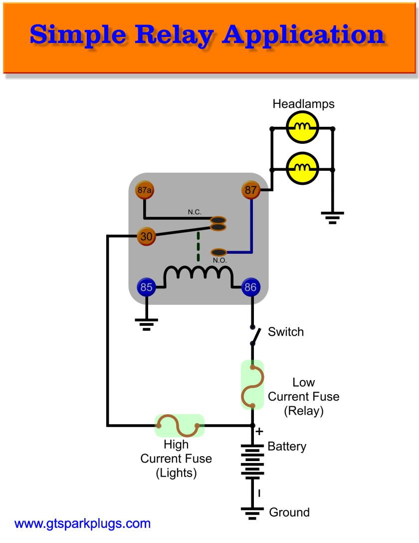 Automotive Relay Diagram Introduction To Automotive Relays Gtsparkplugs