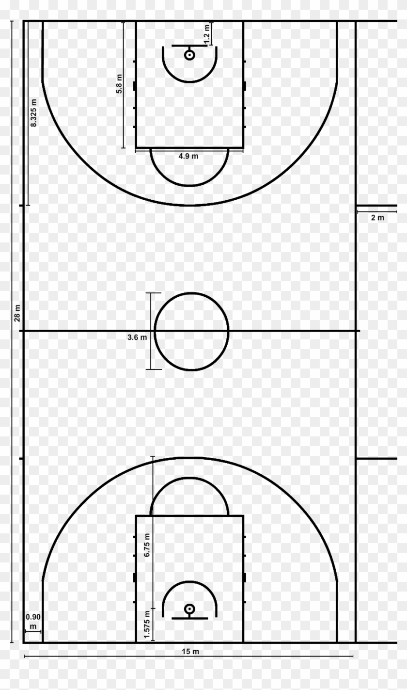 Basketball Court Diagram Basketball Court Measurements Basketball Court Diagram Png