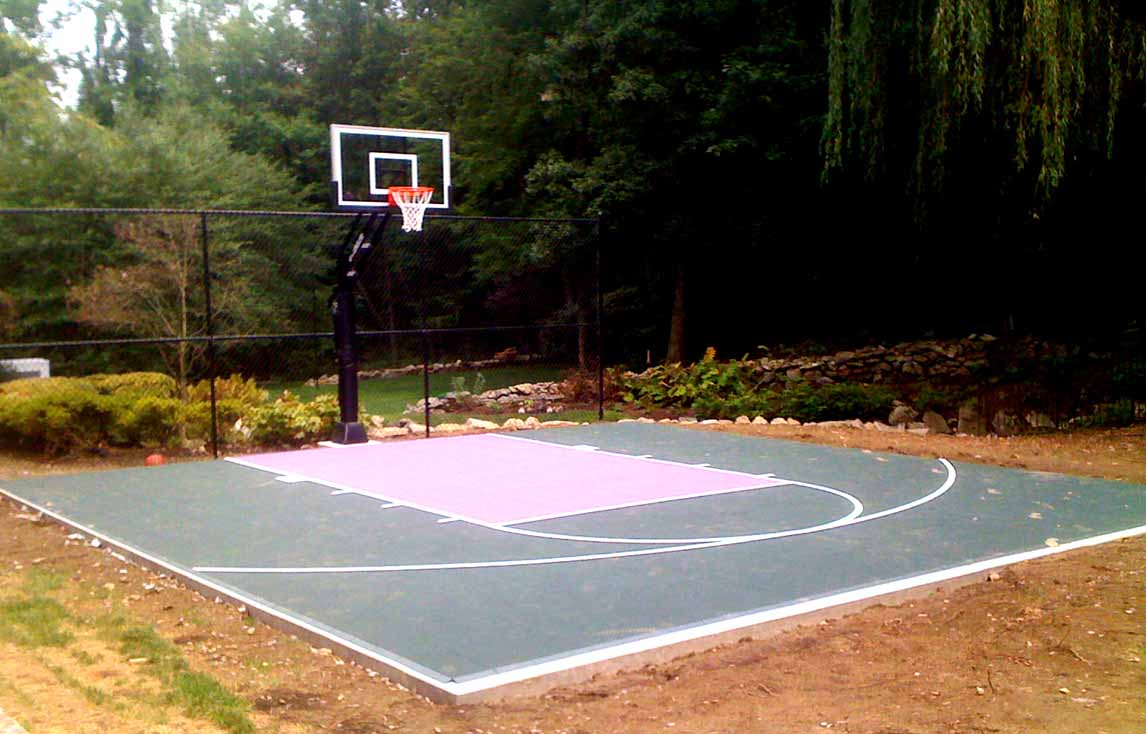Basketball Half Court Diagram Backyard Basketball Court Layout Tips And Dimensions