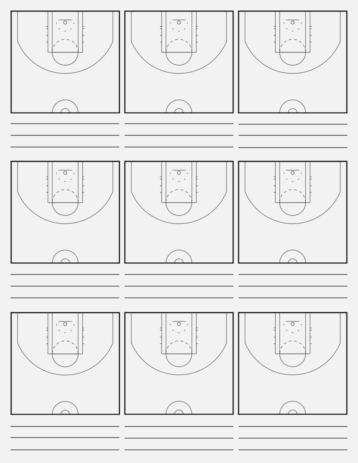 Basketball Half Court Diagram Basketball Play Sheets Erhayasamayolver