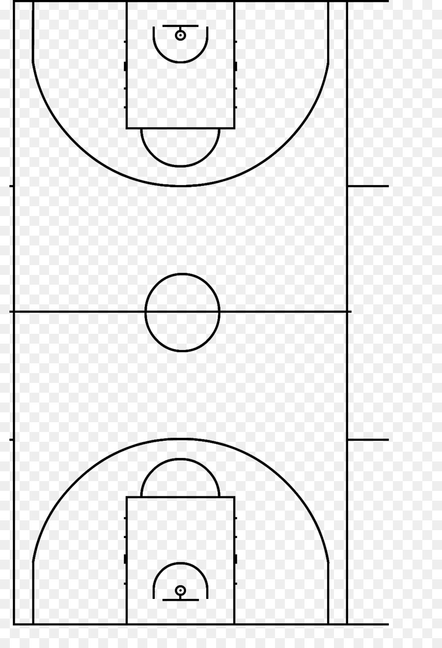 Basketball Half Court Diagram Book Black And White Png Download 10311500 Free Transparent