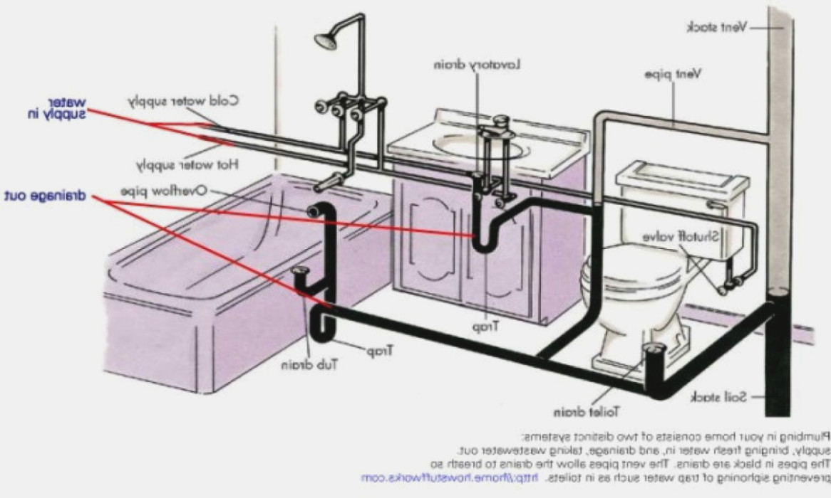 Bathroom Sink Plumbing Diagram Why Is Bathroom Shower Plumbing Diagram Diagram Information