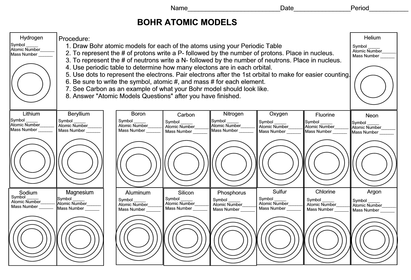 Beryllium Bohr Diagram Bohr Model Diagram Loreytoeriverstorytelling