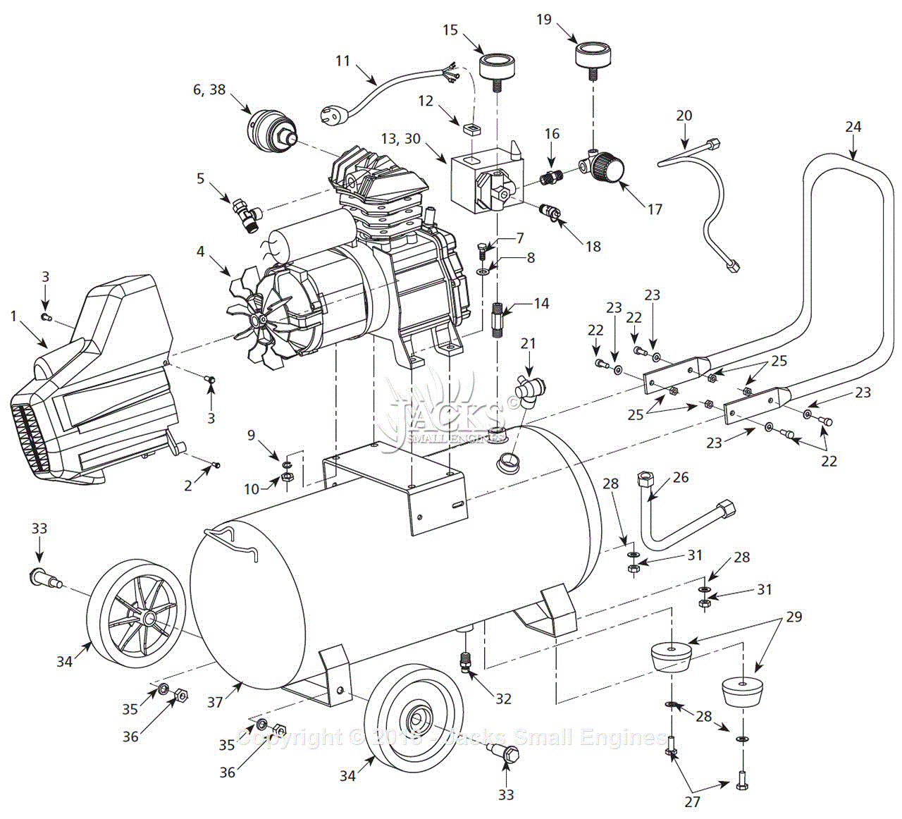 Campbell Hausfeld Air Compressor Parts Diagram Air Compressor Diagram Parts Wiring Diagram Directory