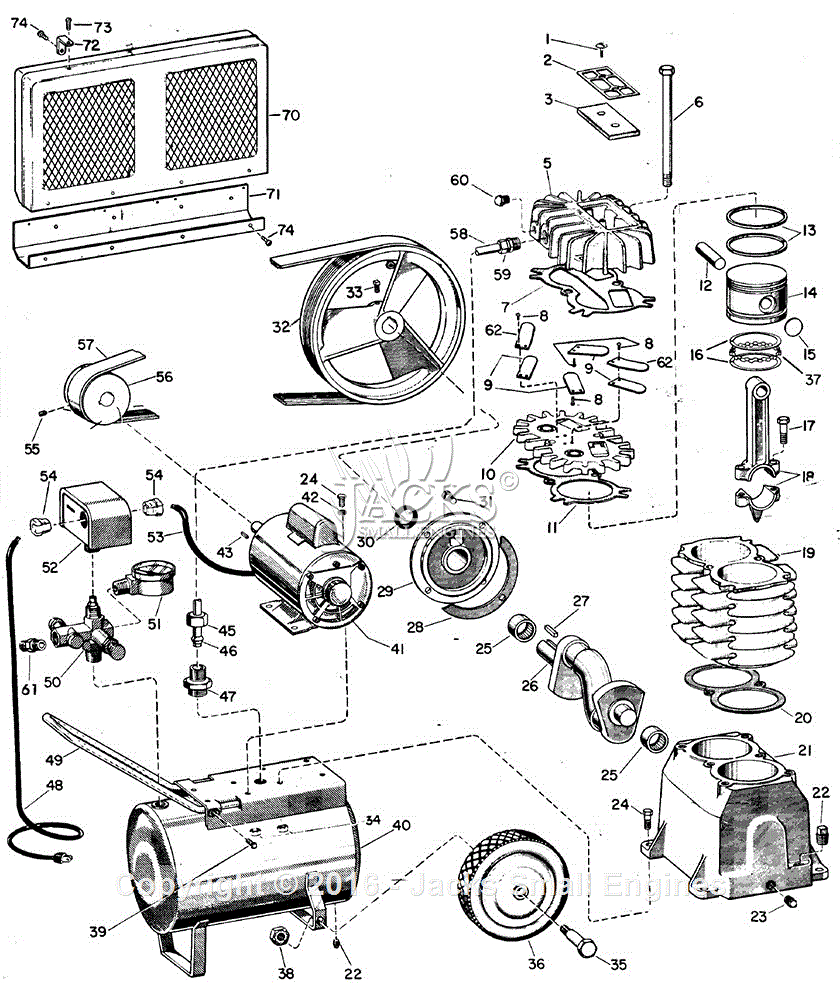 Campbell Hausfeld Air Compressor Parts Diagram Campbell Hausfeld Fl3204 Parts Diagram For Air Compressor Parts