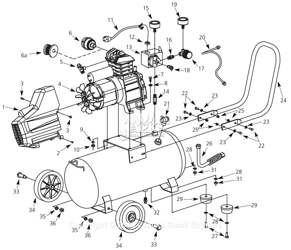 BT005400AV Stretch Belt - Replacement For Campbell Hausfeld Air Compressors (Fits Many VT & BT Models)