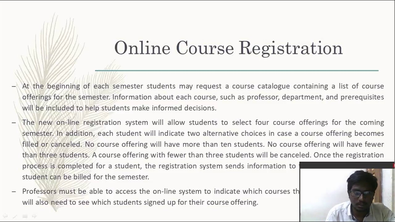 Class Diagram Online Class Diagram Of Online Course Registration System