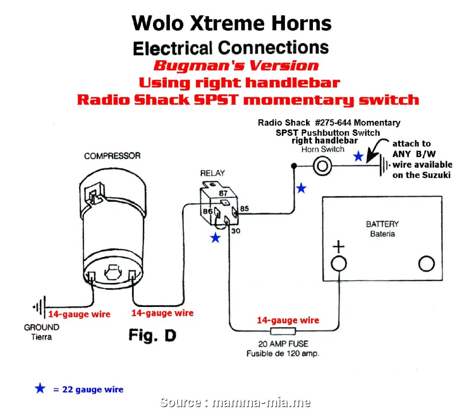 Compressor Wiring Diagram Air Horn Compressor Relay Wiring Diagram Nautilus 419 519 619 Vm2