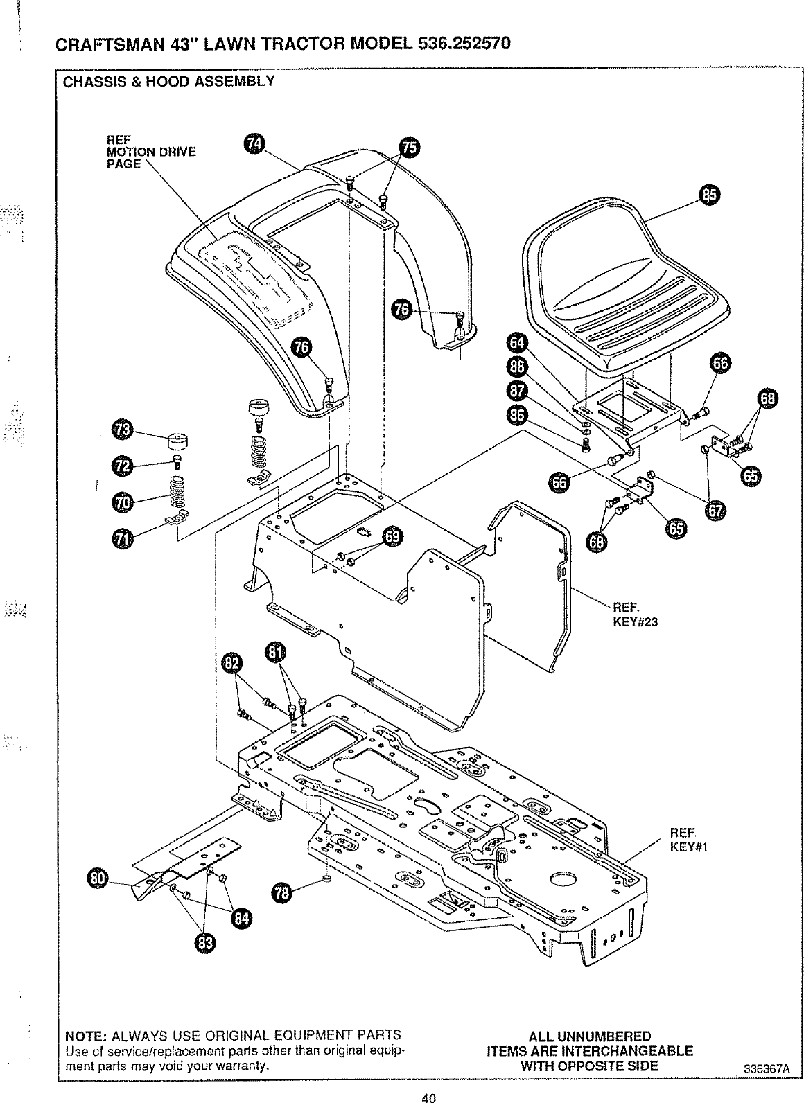 Craftsman Hydrostatic Transmission Diagram Craftsman 536252570 User Manual Hydrostatic Drive Tractor Manuals