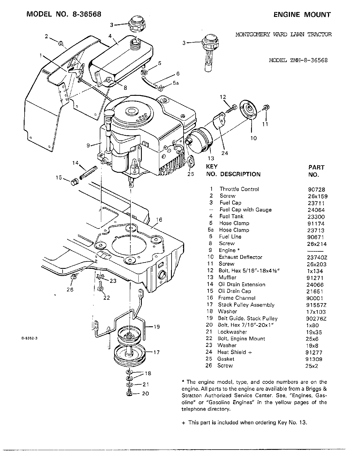 Craftsman Riding Lawn Mower Parts Diagram Murray Engine Diagram Wiring Diagram Library