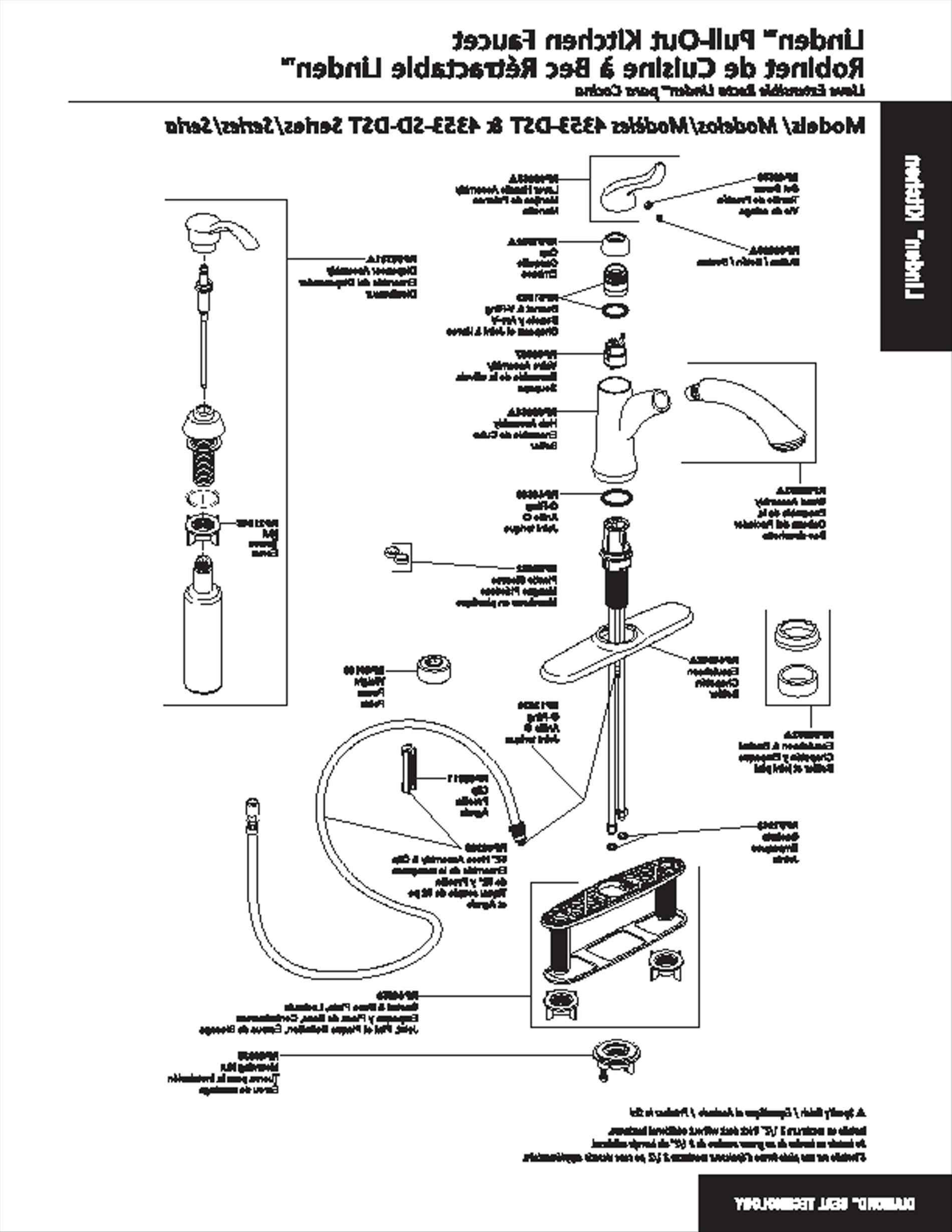 Delta Kitchen Faucet Parts Diagram Delta Shower Parts Diagram New Delta Rp Alternative 54 Po Hose