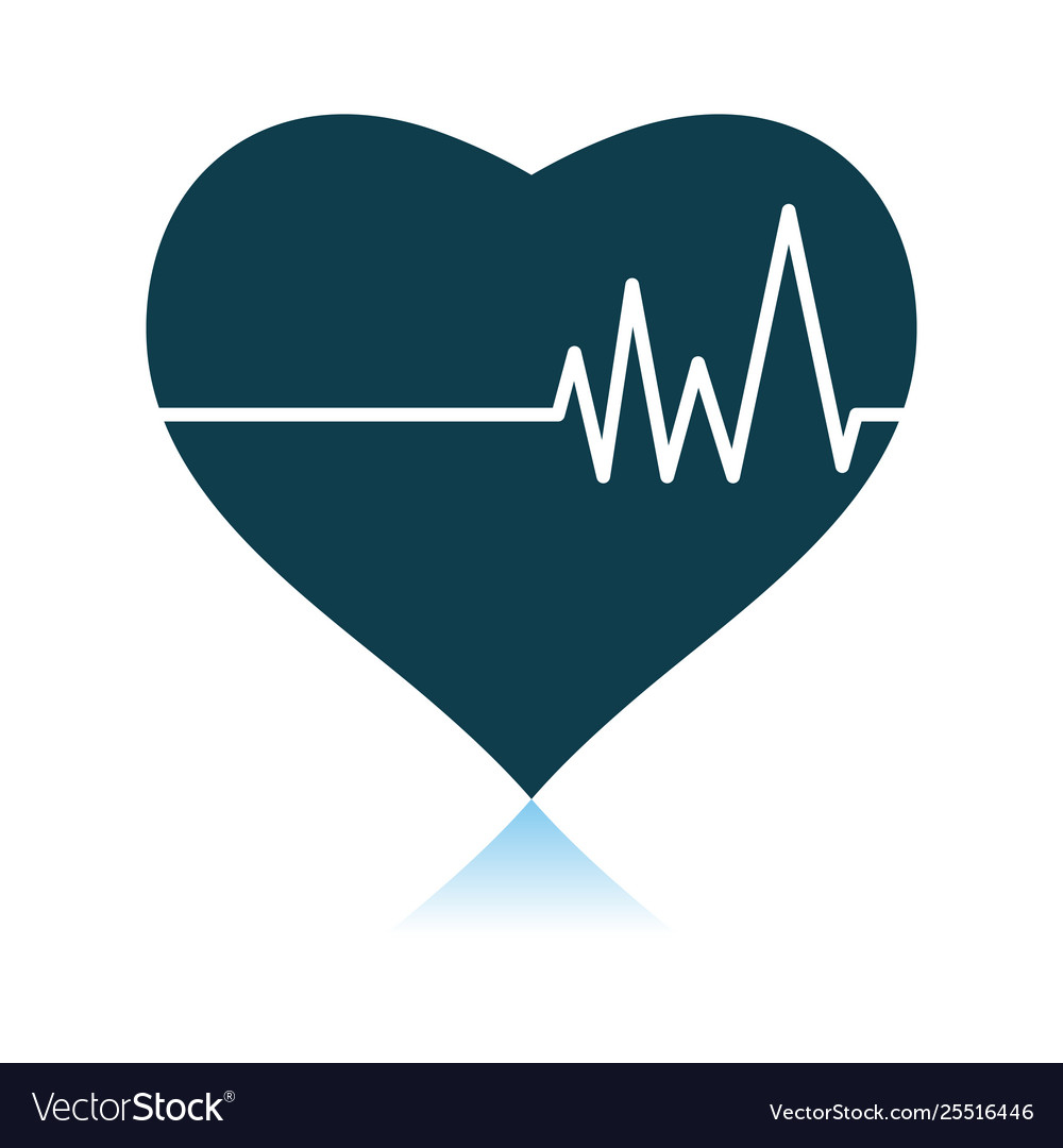 Diagram Of The Heart Heart With Cardio Diagram Icon