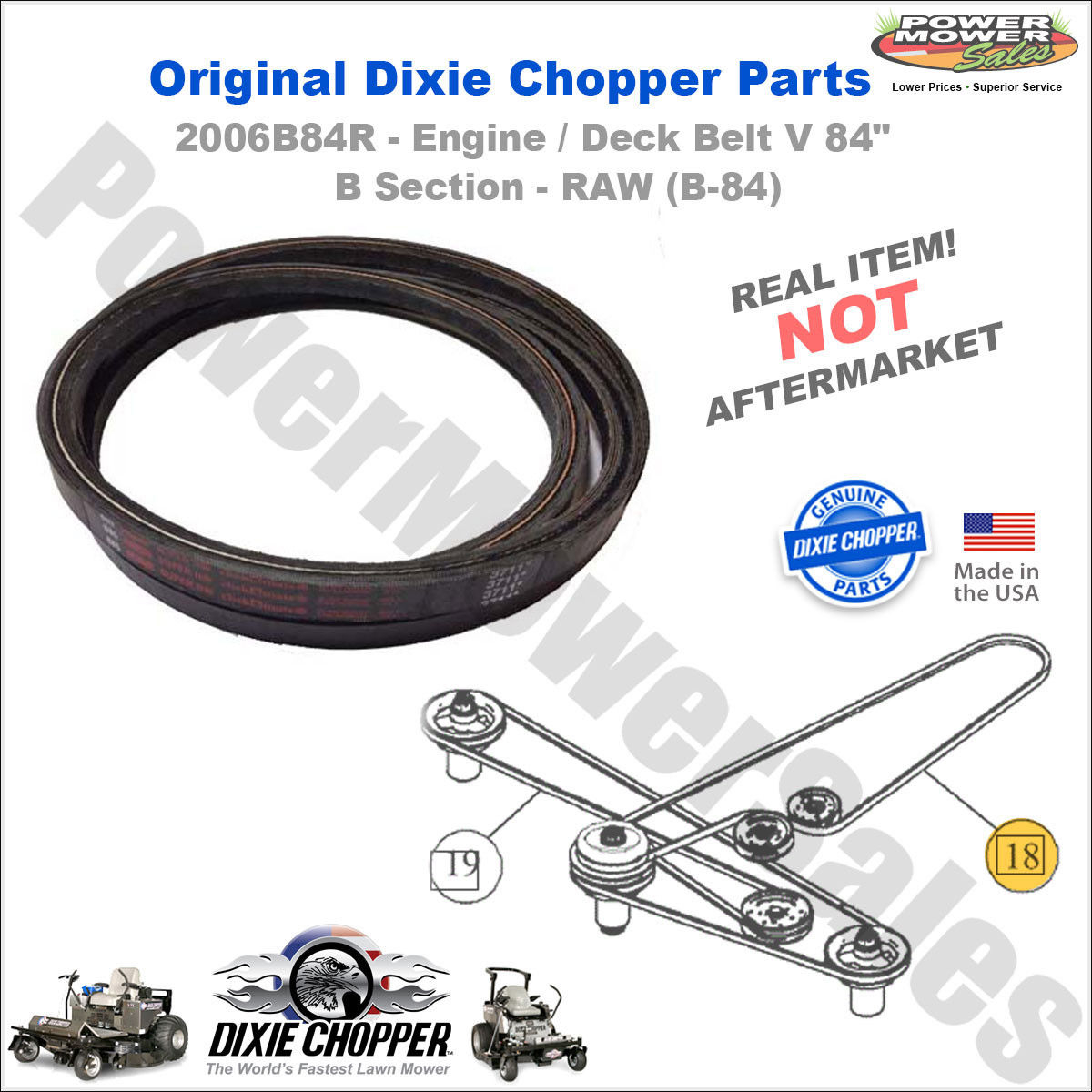 Dixie Chopper Belt Diagram Details About 2006b84r Dixie Chopper Belt V 84 B Section Raw For Lawn Mowers