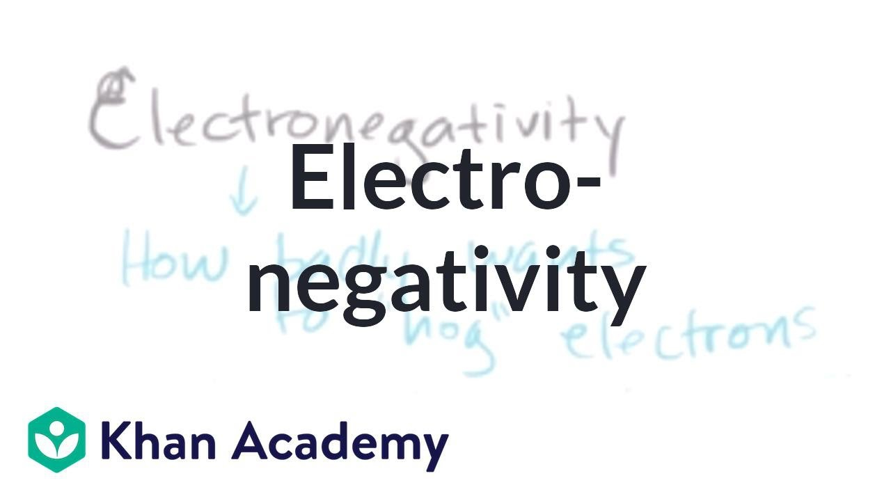 Electron Dot Diagram Definition Electronegativity Video Khan Academy