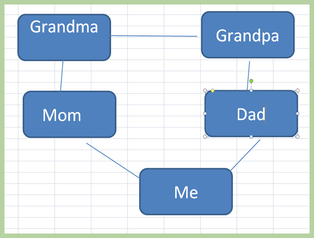 Family Tree Diagram 3 Ways To Make A Family Tree On Excel Wikihow