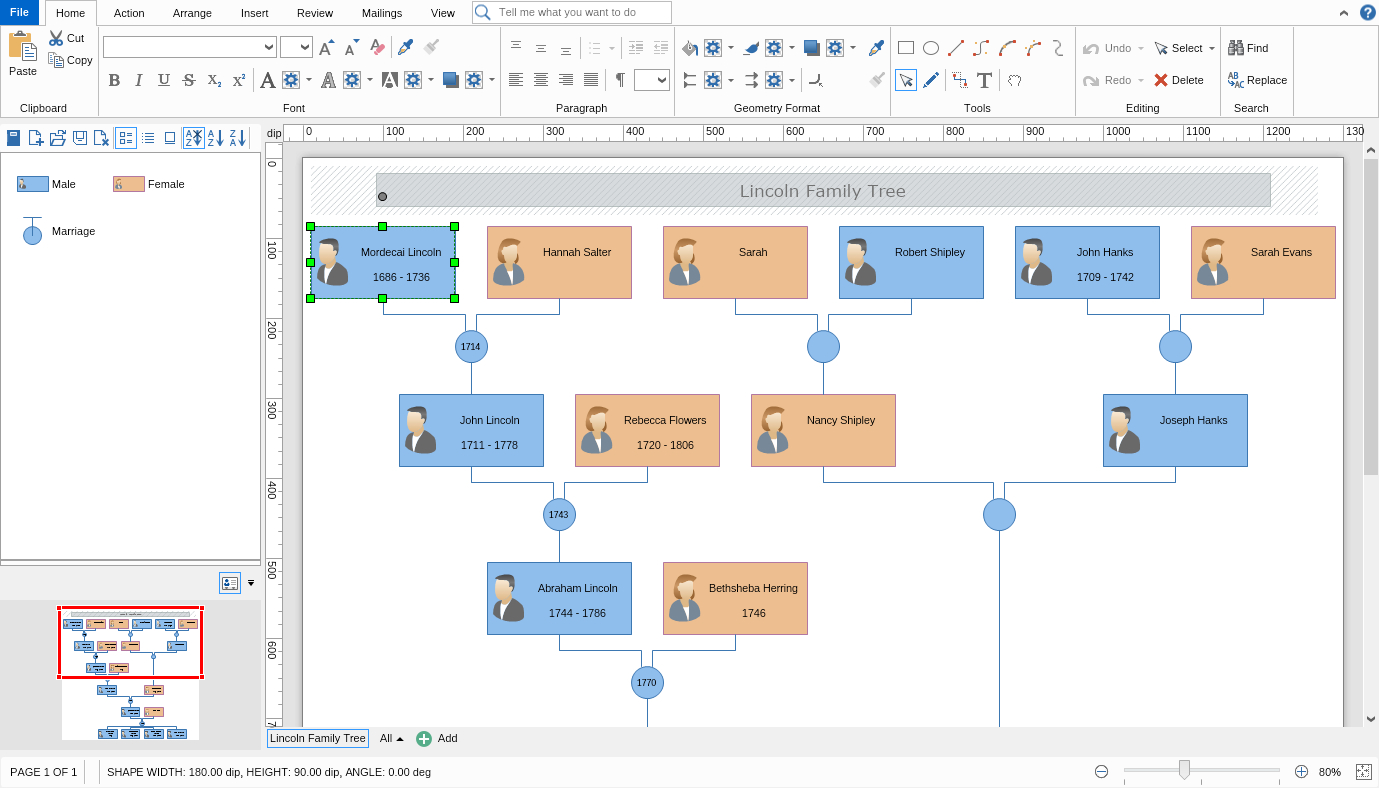 Family Tree Diagram Family Tree Diagram Software Mydraw