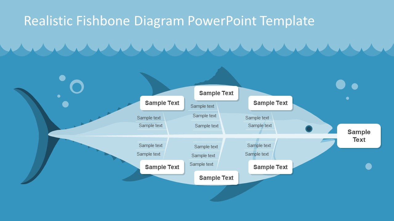 Fishbone Diagram Template Realistic Fishbone Diagram Template For Powerpoint