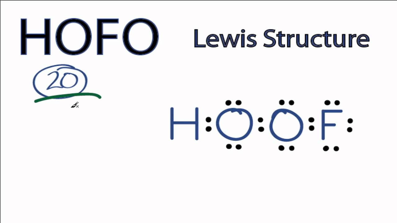 Fluorine Dot Diagram Hofo Lewis Structure How To Draw The Lewis Structure For Hofo