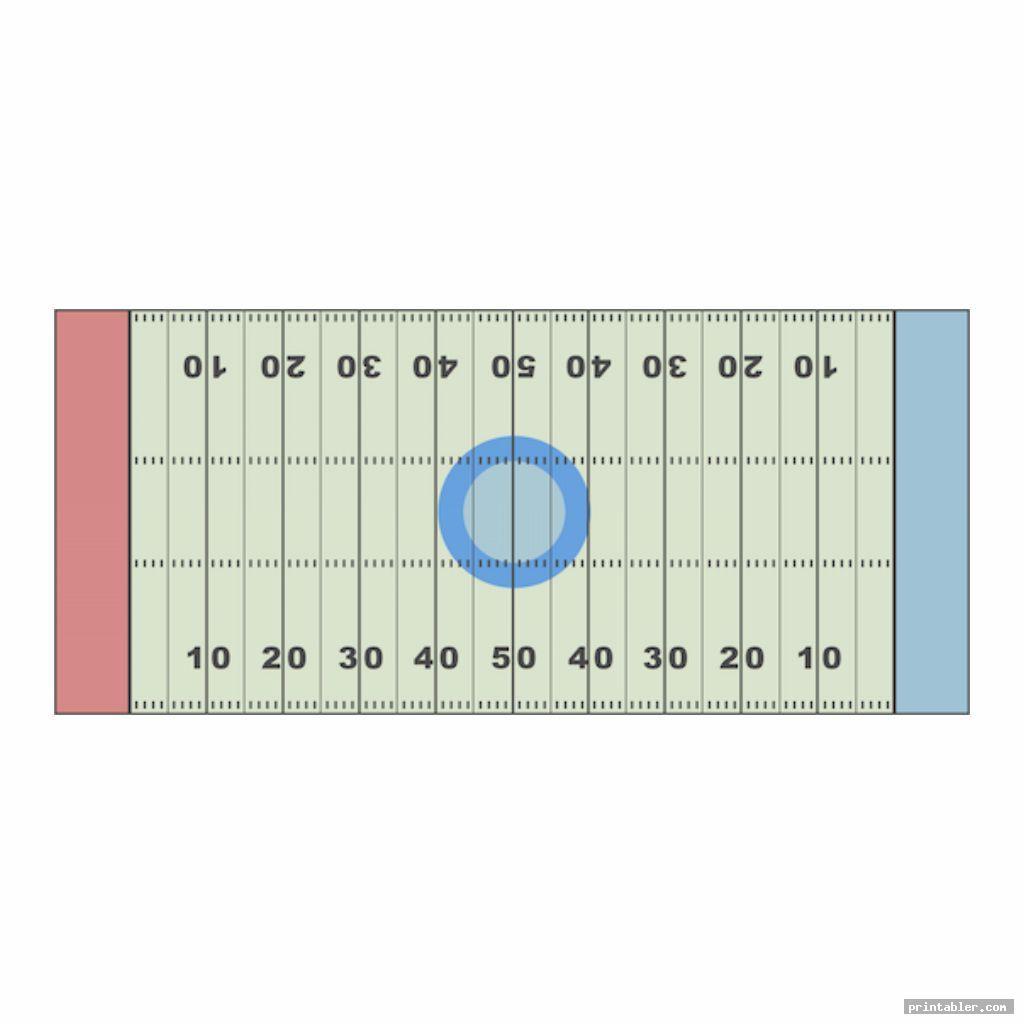 Football Field Diagram Blank Football Field Diagram Printable Printabler