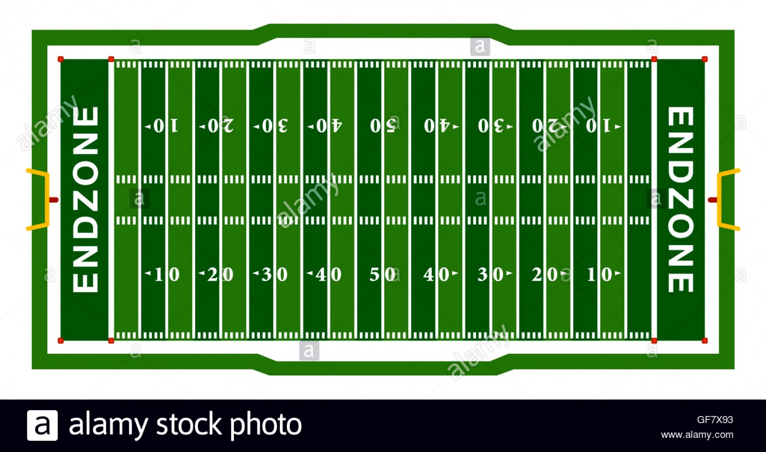 Football Field Diagram Football Field Diagram A Realistic Aerial View Of An Official