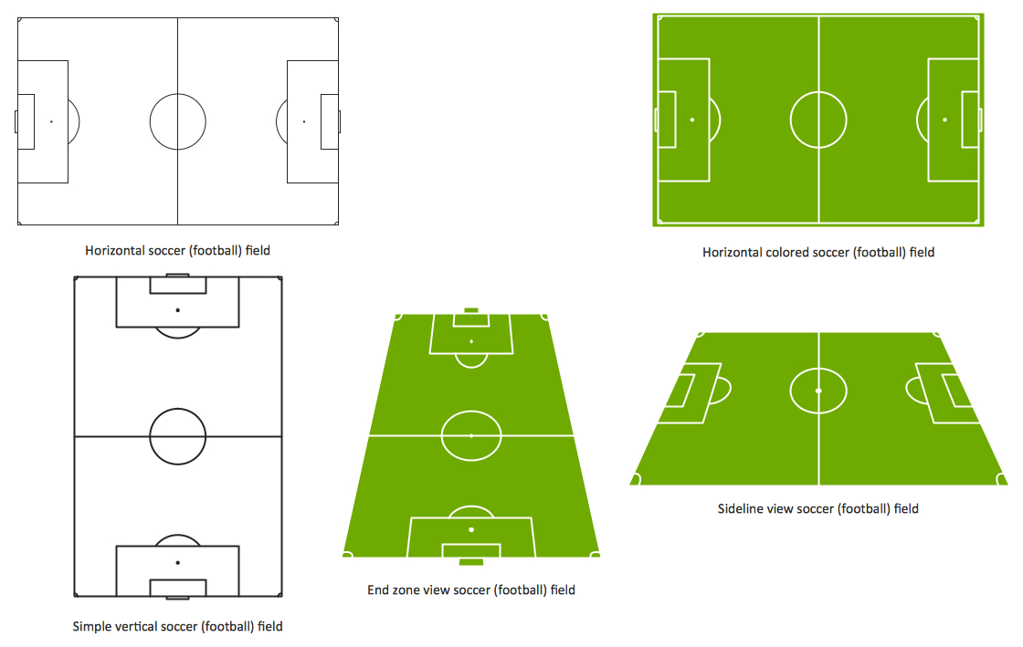 Football Field Diagram Soccer Football Formation Design A Soccer Football Field