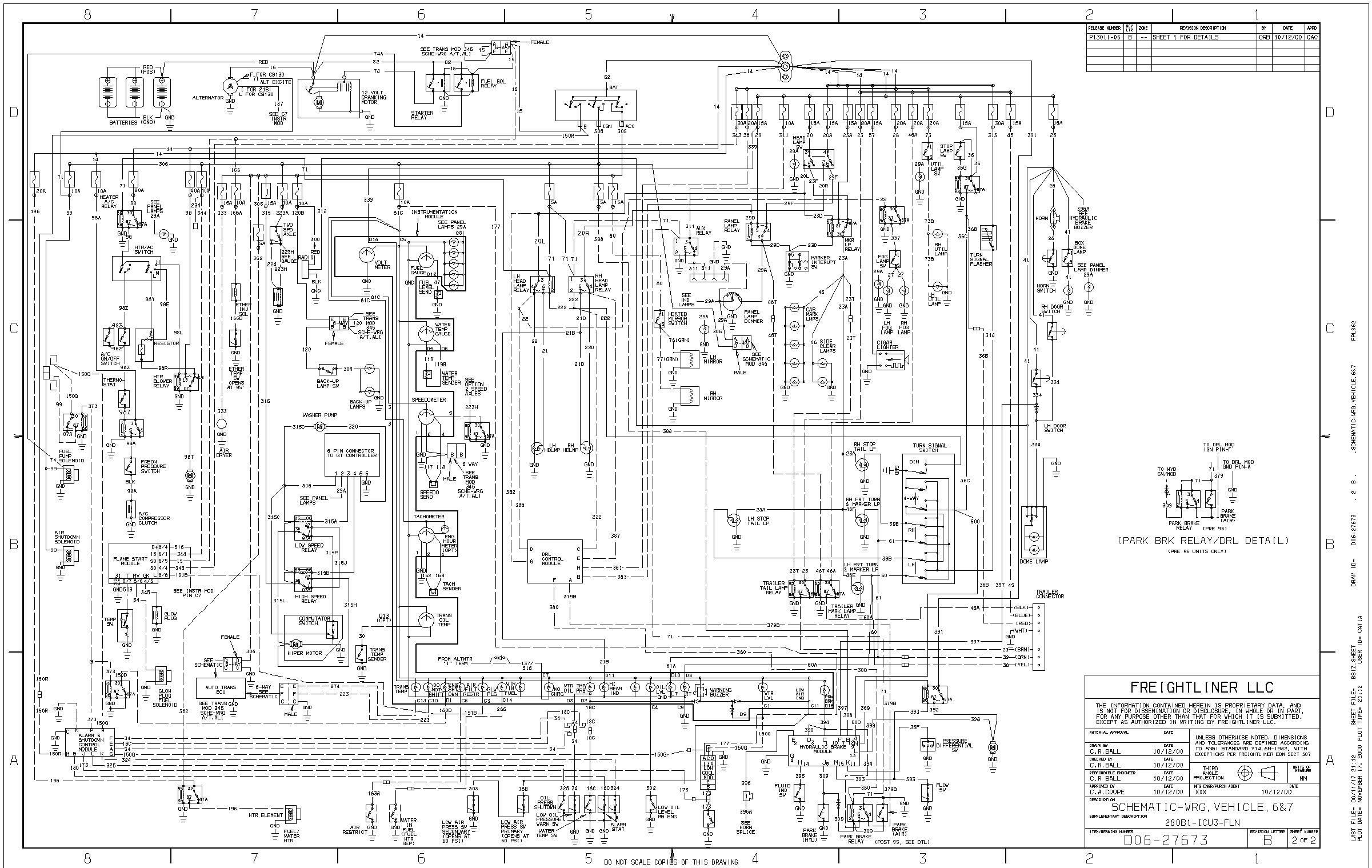 Freightliner Chassis Wiring Diagram Freightliner Century Wiring Diagram Wiring Diagram Article