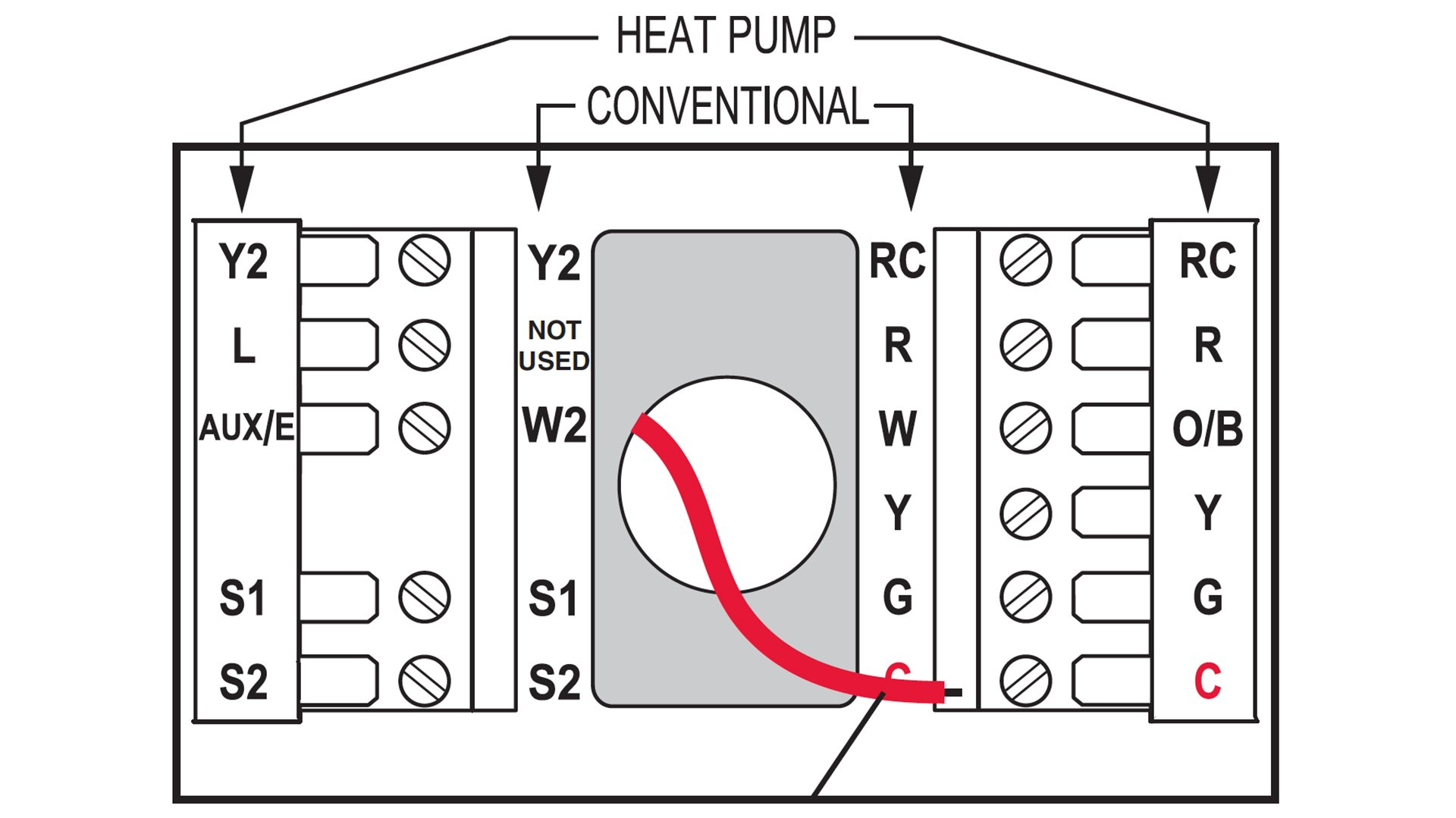 Heat Pump Thermostat Wiring Diagram Honeywell Heat Pump Thermostat Wiring Diagram Wiring Library