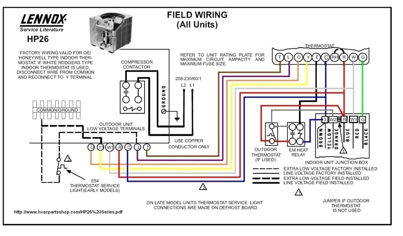 Heat Pump Thermostat Wiring Diagram Wiring Diagram For Goodman Heat Pump Moreover Lennox Thermostat