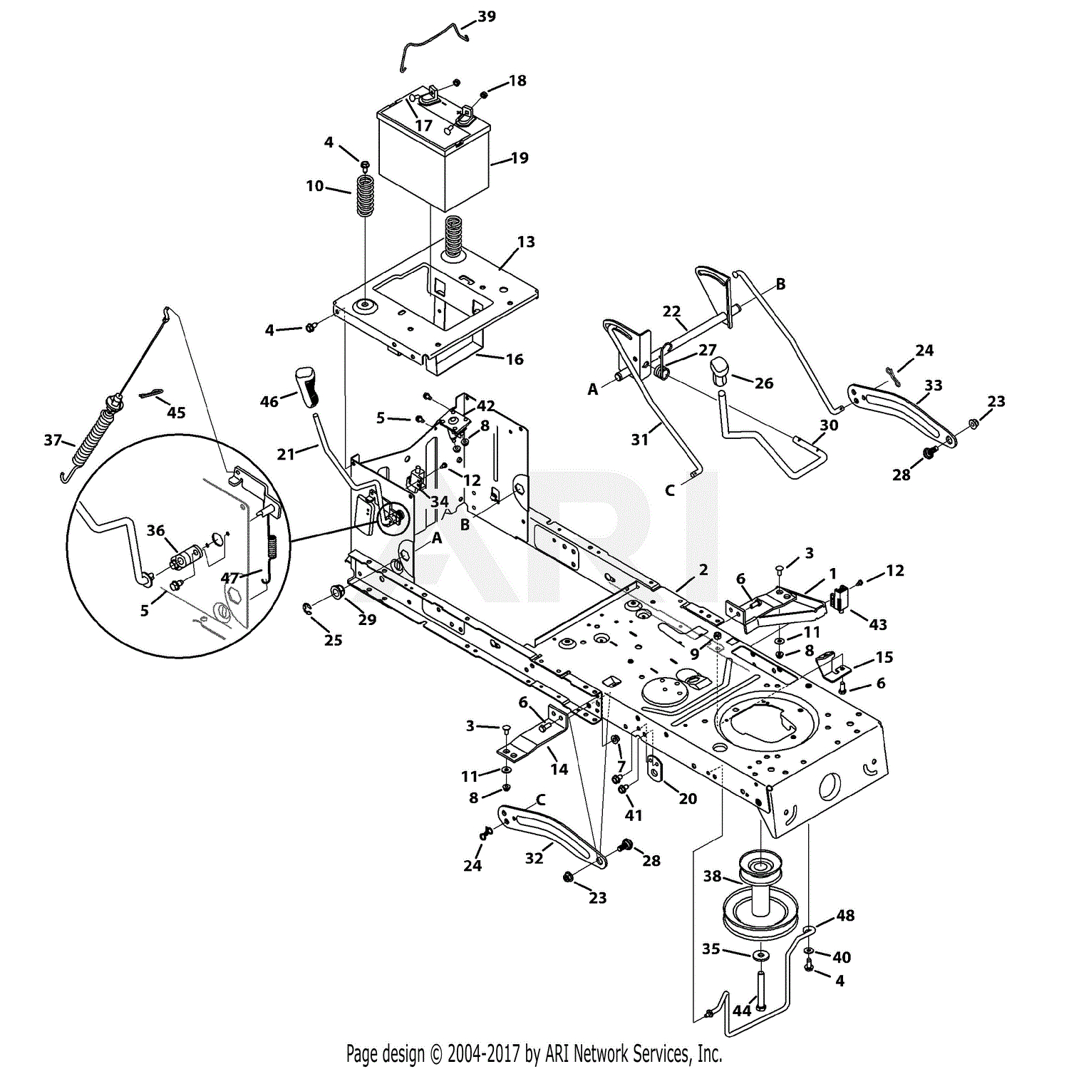 Huskee Lawn Mower Parts Diagram Lt3800 13a276lf031 Huskee Lawn Tractor 2013 Label Map Diagram