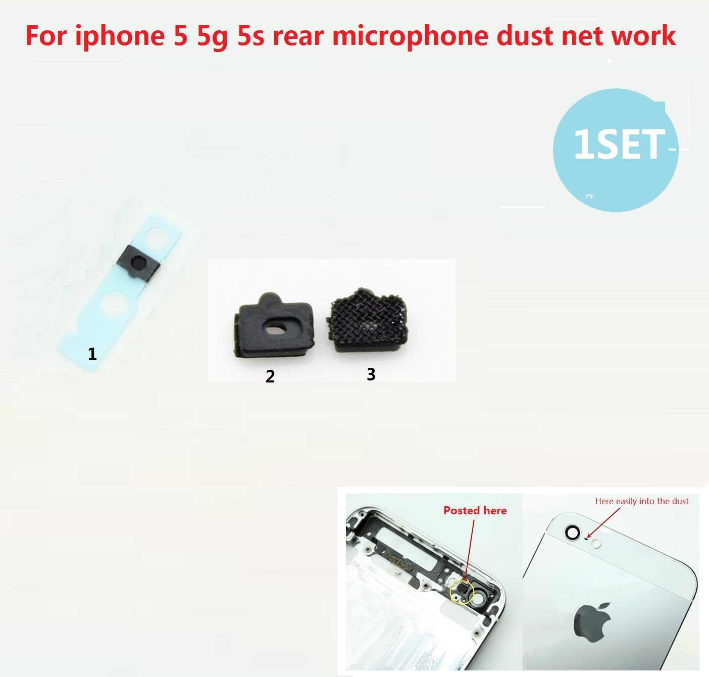 Iphone 5S Parts Diagram Detail Feedback Questions About Rear Microphone Dust Network For