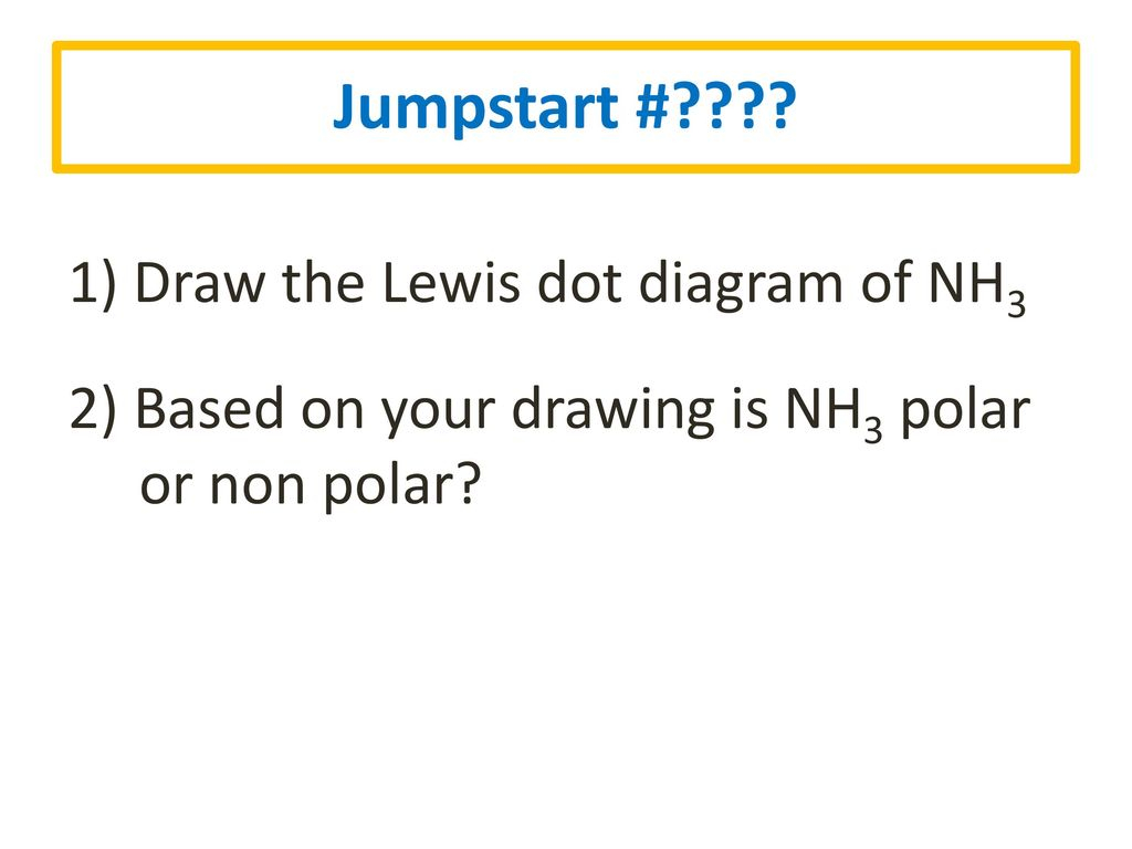 Lewis Dot Diagram For Nh3 Jumpstart 1 Draw The Lewis Dot Diagram Of Nh3 Ppt Download