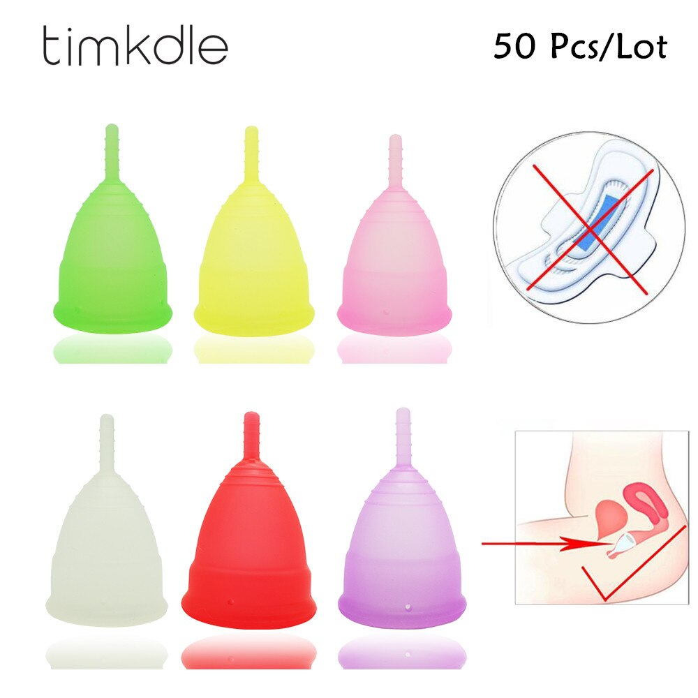 Menstrual Cup Diagram Aliexpress Buy 50 Pcsset Womens Feminine Hygiene Vagina Care Lady Menstrual Cup Wholesale Collector Menstrual Feminine Hygiene From Reliable