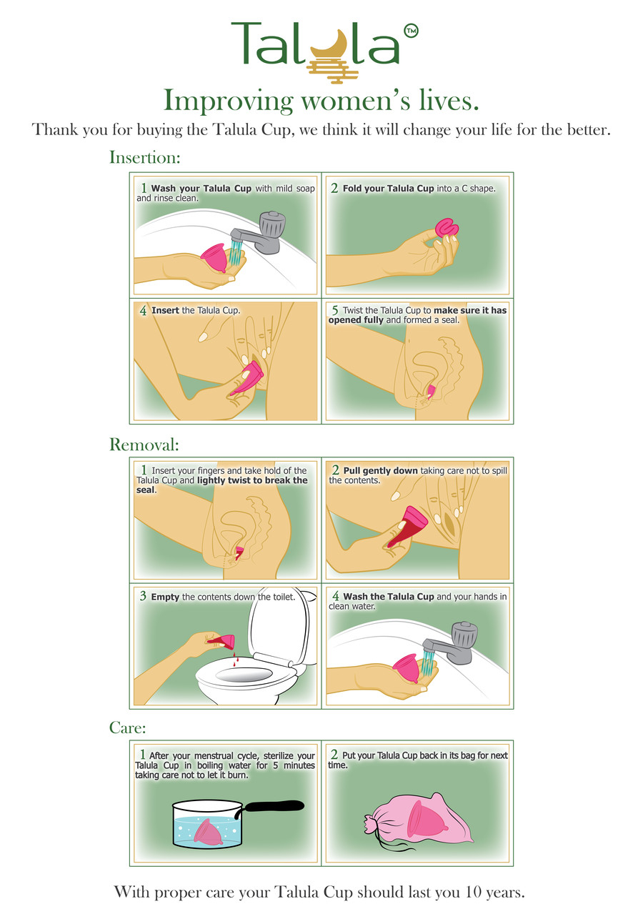 Menstrual Cup Diagram Illustrate An Instruction Manual For A Menstrual Cup Insert Freelancer