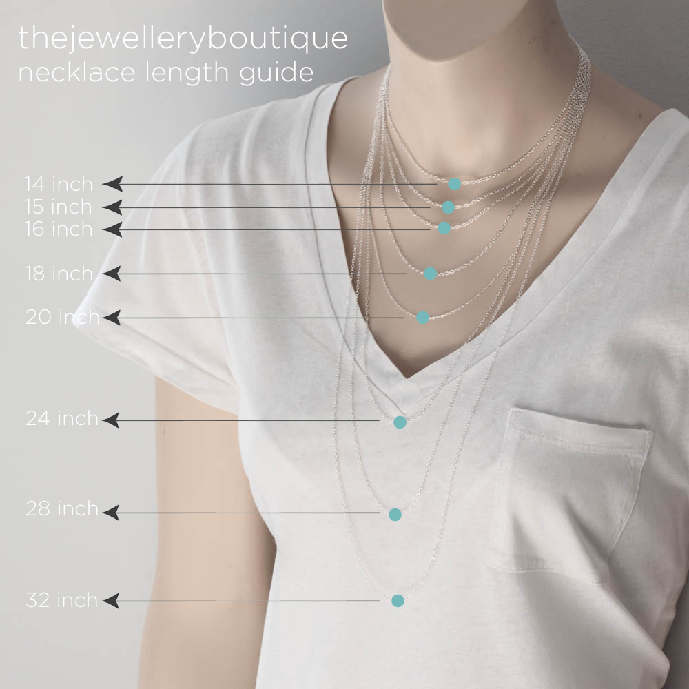 Necklace Length Diagram Necklace Length