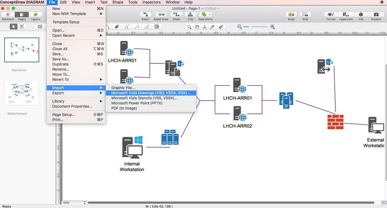 Network Diagram Software Network Diagrams With Conceptdraw Pro Today Diagram Database