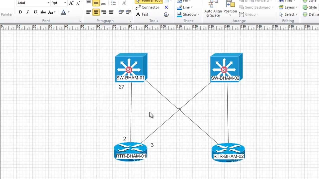 Network Diagram Visio Visio Network Diagrams With Intelligent Network Connector