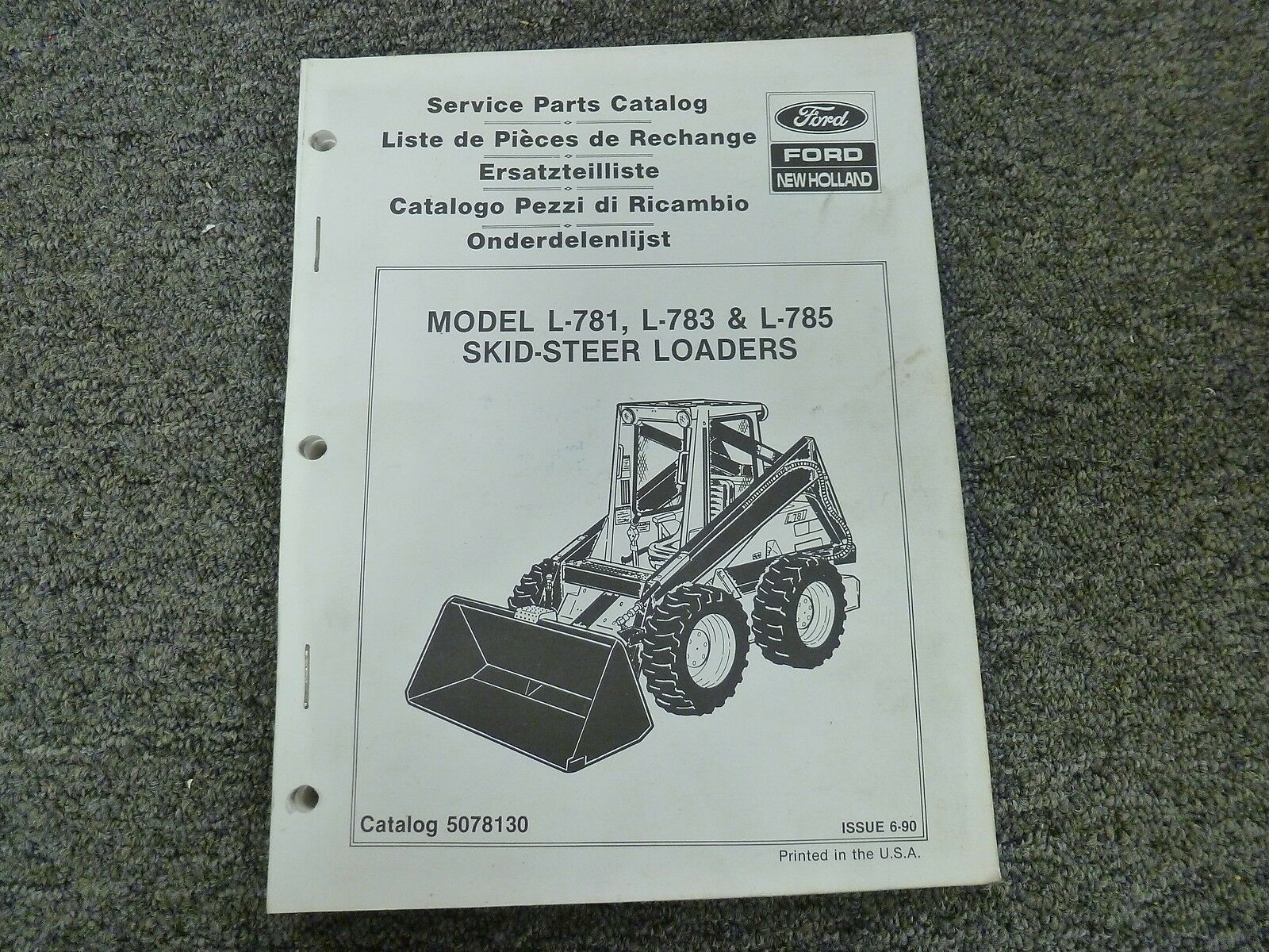 New Holland Skid Steer Parts Diagram Ford New Holland L781 L783 L785 Skid Steer Loader Parts Catalog Manual Book 14895