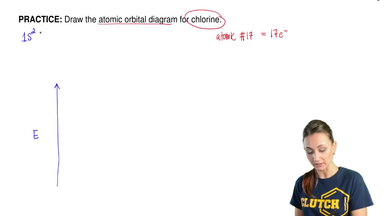 Orbital Filling Diagram Draw The Atomic Orbital Diagram For Chlorine